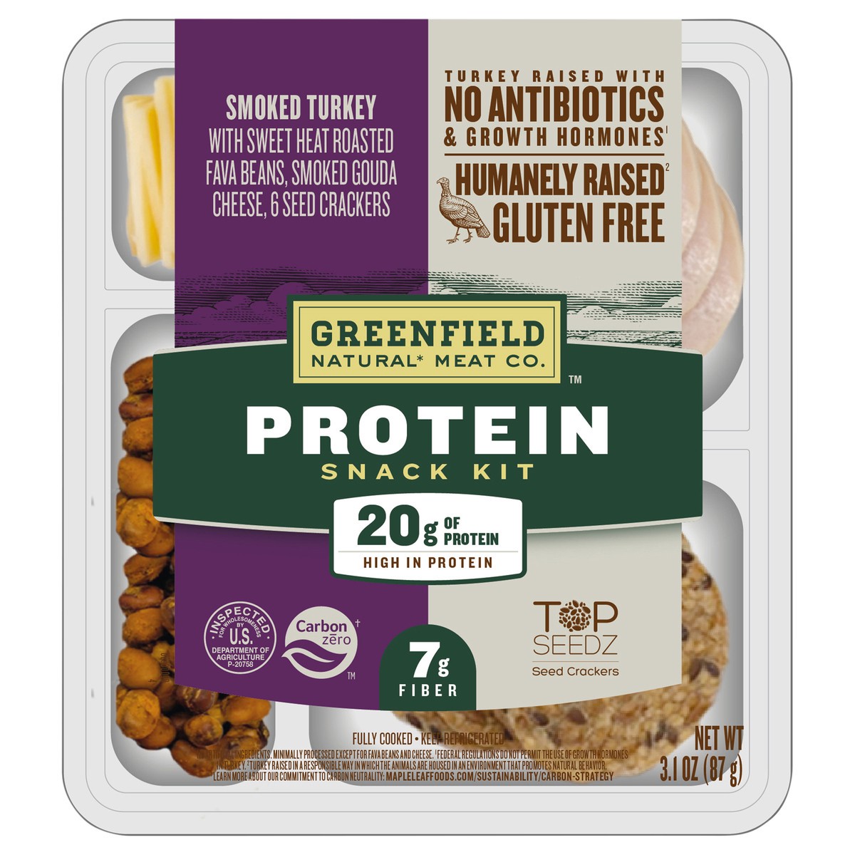 slide 1 of 9, Greenfield Natural Meat Co. Smoked Turkey Protein Kit, 3 oz, 3 oz