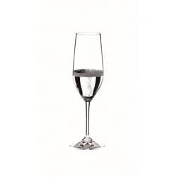 Riedel 9oz 4pk Crystal Vivant Champagne Flutes: Scratch-Resistant, Dishwasher-Safe, Clear Drinkware for Cold Beverages