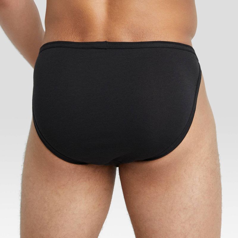 slide 5 of 6, Hanes Premium Men's String Bikini Underwear 6pk - Black/Blue/Red M, 6 ct