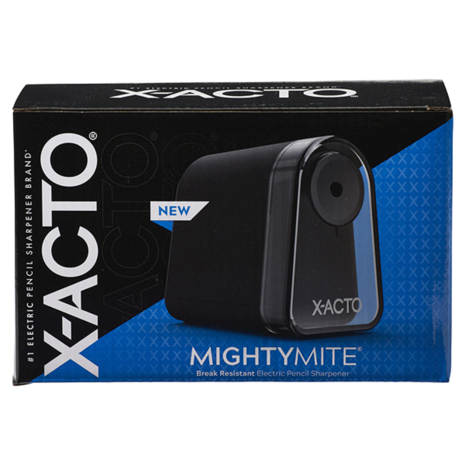 slide 1 of 1, X-ACTO Mighty Mite Electric Pencil Sharpener with Pencil Saver & SafeStart Motor, 1 ct