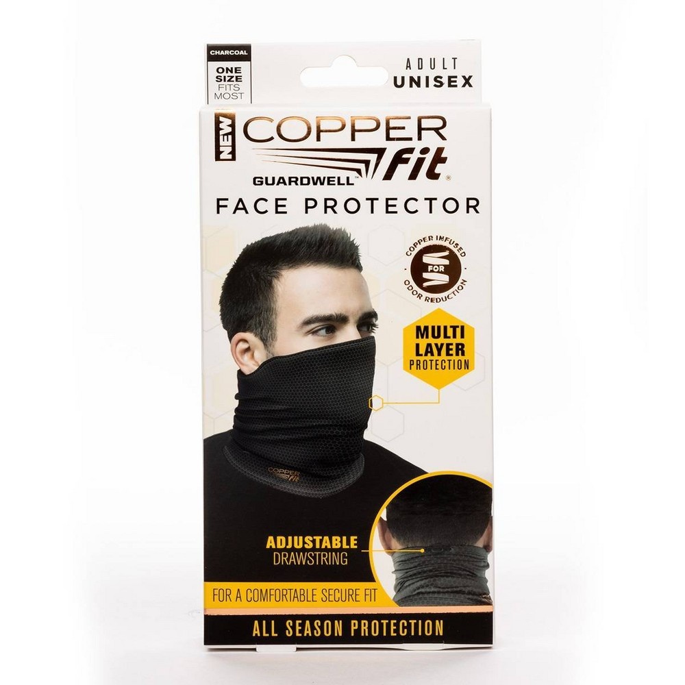 slide 2 of 5, Copper Fit Guardwell Neck Gaiter - Charcoal, 1 ct