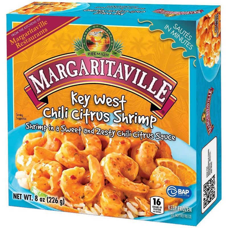 slide 2 of 5, Margaritaville Key West Chili Citrus Shrimp - Frozen - 8oz, 8 oz