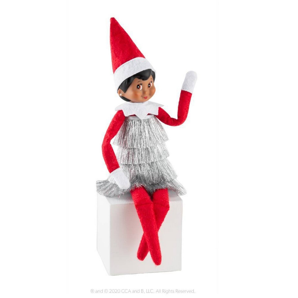slide 3 of 5, Elf on the Shelf Claus Couture Tiny Tinsel Dress, 1 ct