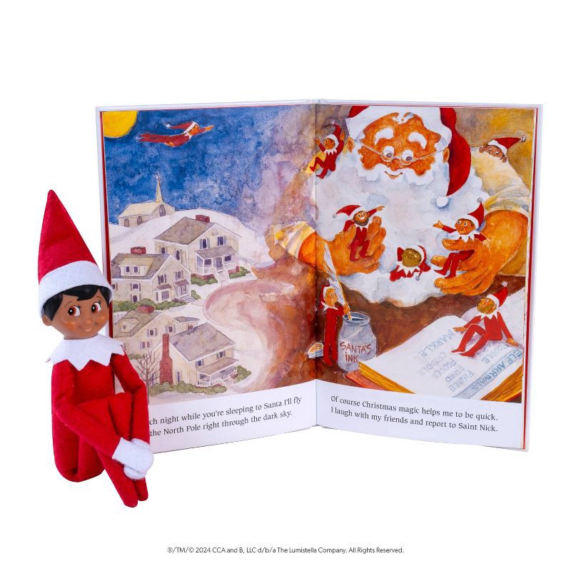 slide 2 of 10, The Elf on the Shelf - Brown Eye Boy Elf - by Chanda Bell (Hardcover), 1 ct