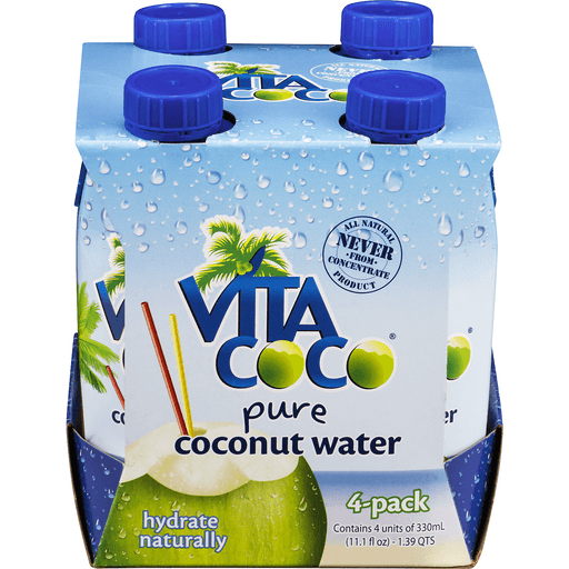 slide 1 of 1, Vita Coco Pure Coconut Water - 4 ct; 11.1 fl oz, 4 ct; 11.1 fl oz