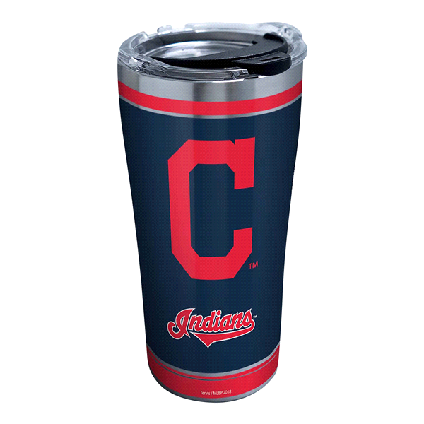 slide 1 of 1, Tervis MLB Cleveland Indians Homerun Stainless Tumbler with Travel Lid, 20 oz