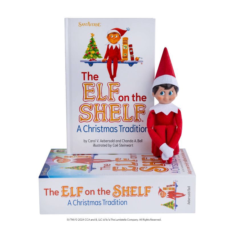 slide 8 of 10, The Elf on the Shelf - Blue Eye Boy Elf - by Chanda Bell (Hardcover), 1 ct