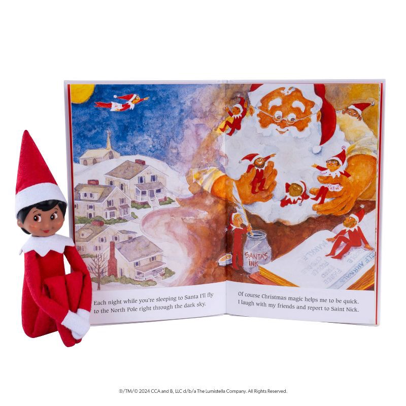 slide 8 of 11, The Elf on the Shelf - Brown Eye Girl Elf - by Chanda Bell (Hardcover), 1 ct