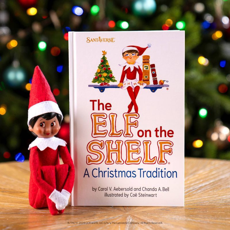 slide 11 of 11, The Elf on the Shelf - Brown Eye Girl Elf - by Chanda Bell (Hardcover), 1 ct