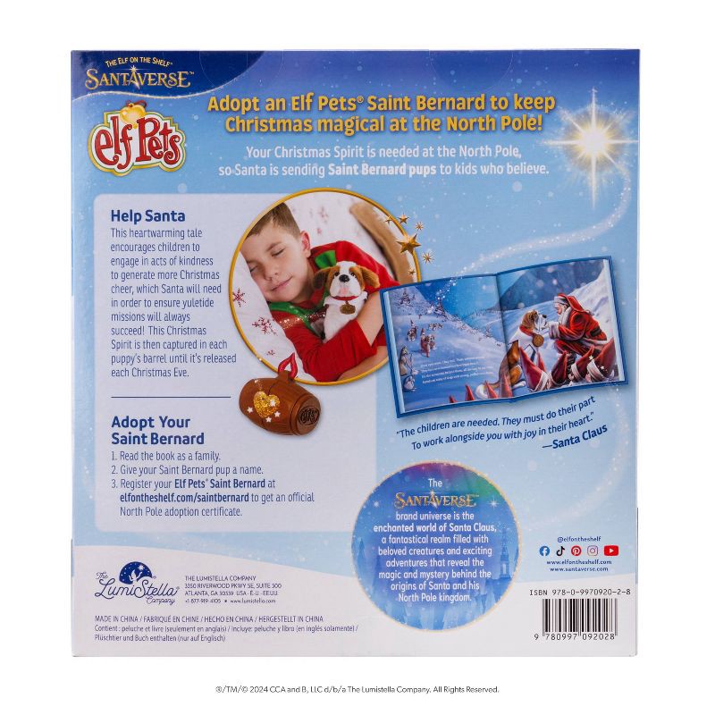 slide 7 of 7, Elf on the Shelf Elf Pets: A St. Bernard Tradition - by Chanda Bell (Hardcover), 1 ct