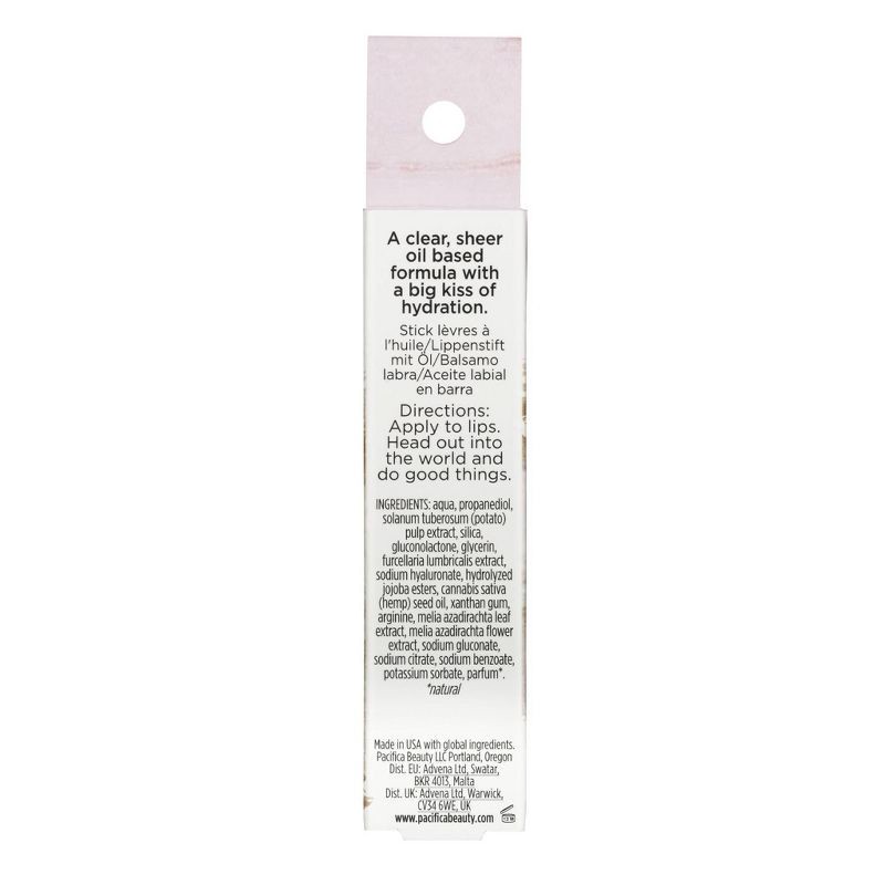 slide 2 of 6, Pacifica Glow Stick Lip Oil - Pink Sheer - 0.14oz, 0.14 oz