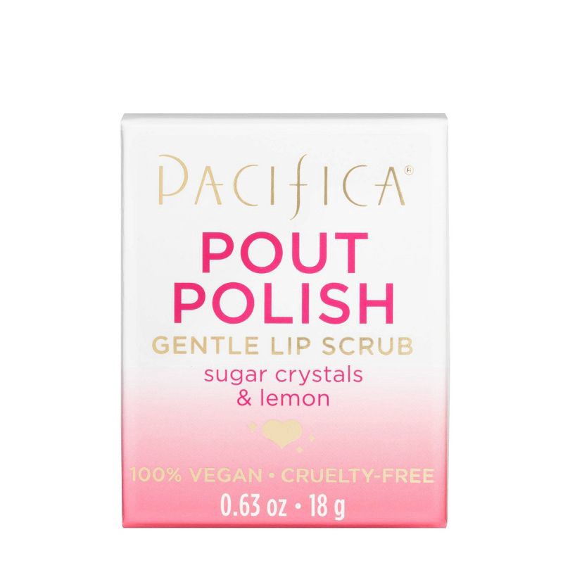 slide 3 of 4, Pacifica Pout Polish Gentle Lip Scrub - Clear - 0.63oz, 0.63 oz