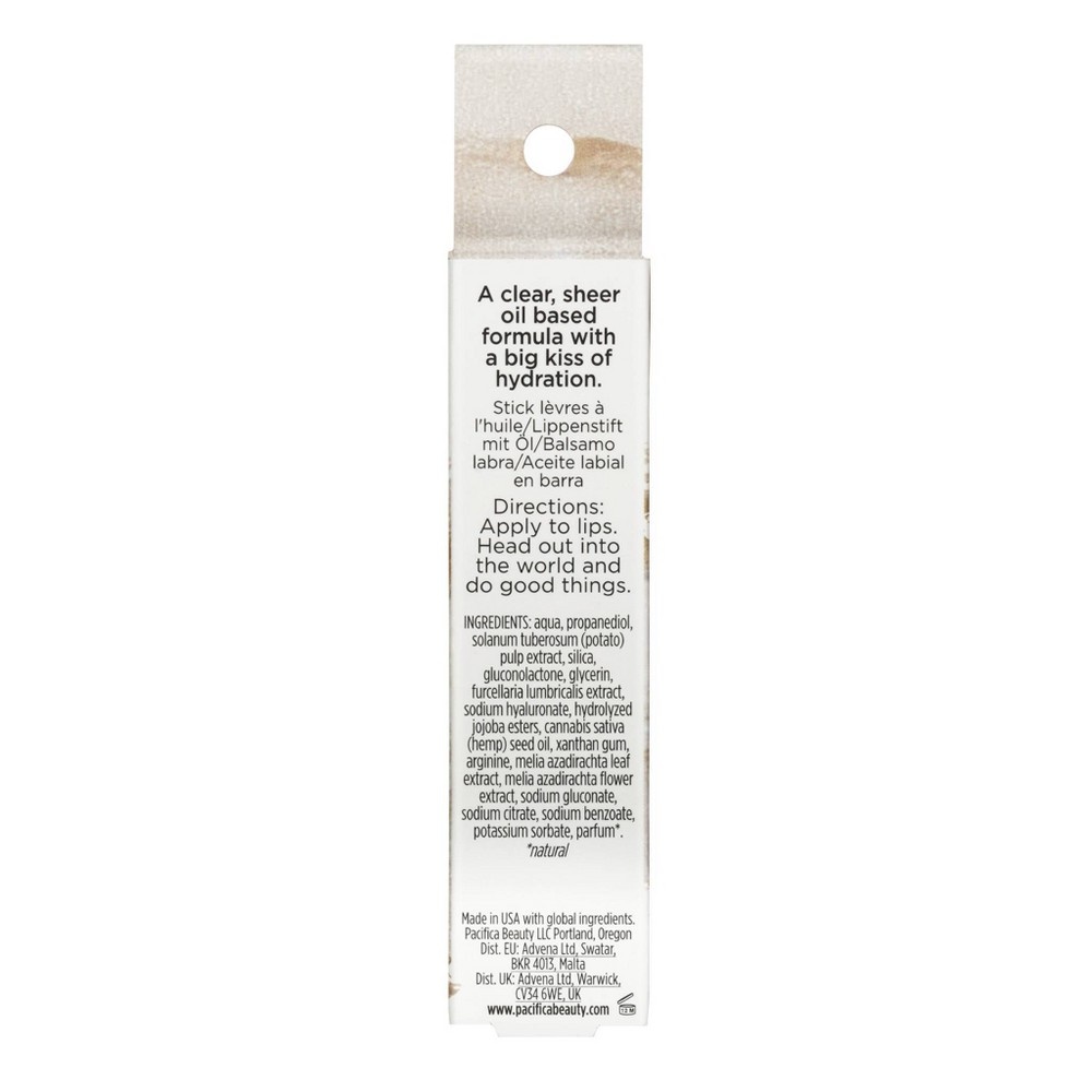 slide 6 of 6, Pacifica Glow Stick Lip Oil - Clear Sheer - 0.14oz, 1 ct