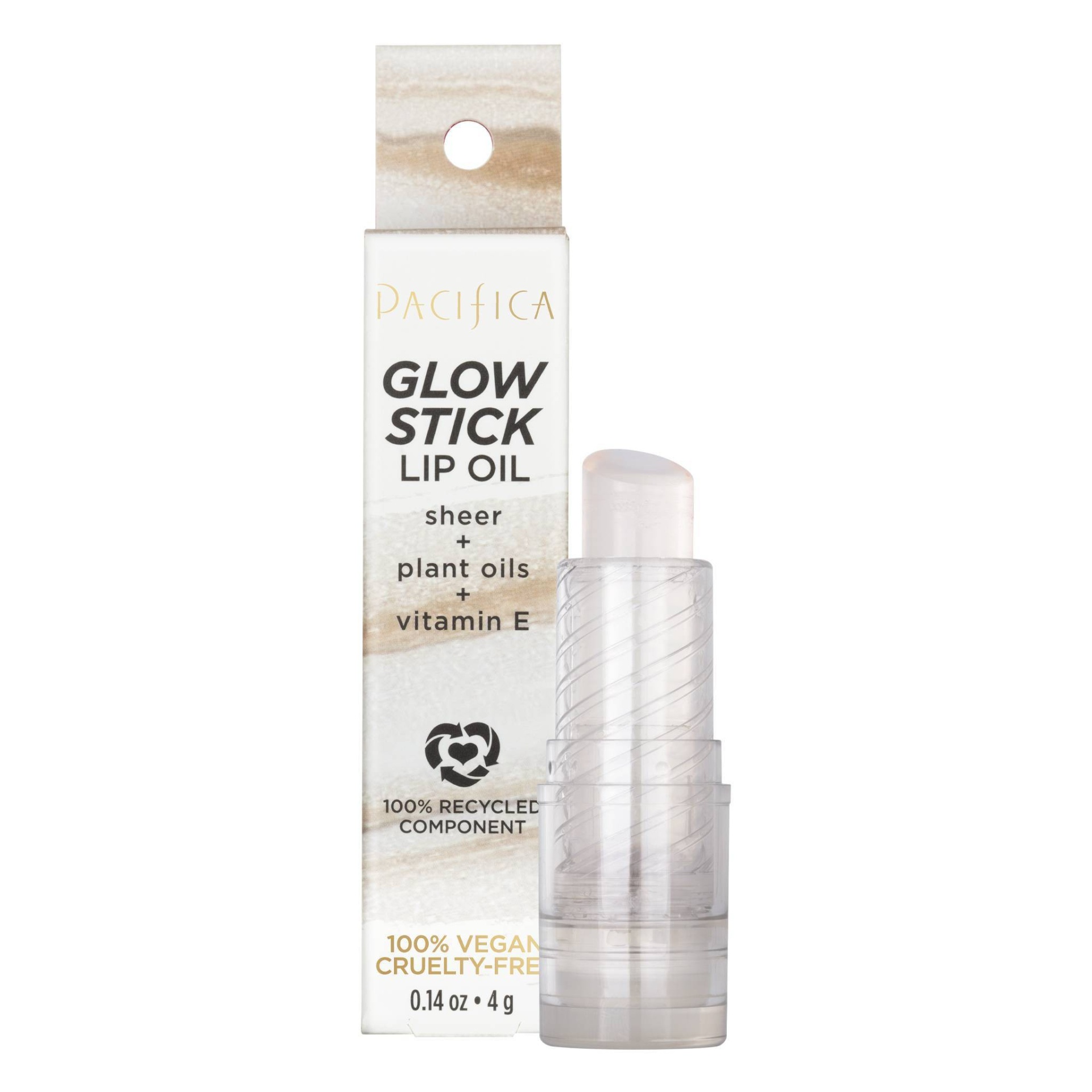 slide 1 of 6, Pacifica Glow Stick Lip Oil - Clear Sheer - 0.14oz, 1 ct