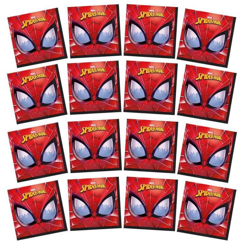 slide 2 of 3, Spider-Man 16ct Paper Party Lunch Napkins, 16 ct