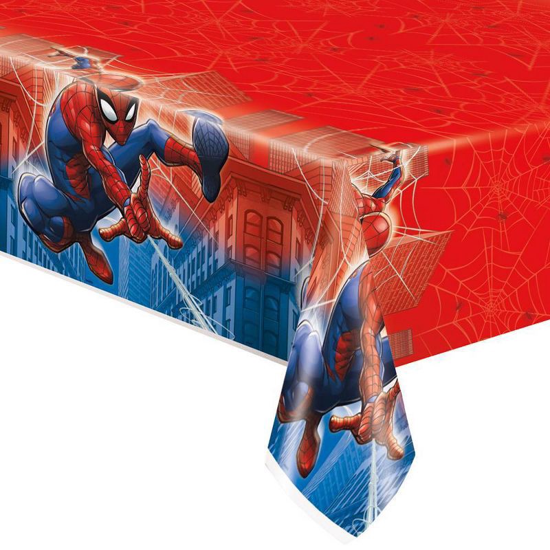 slide 1 of 3, Spider-Man 84"x54" Reusable Table Cover, 1 ct