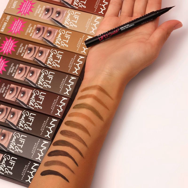slide 6 of 8, NYX Professional Makeup Lift N Snatch! Brow Tint Pen - Caramel - 0.03 fl oz, 0.03 fl oz
