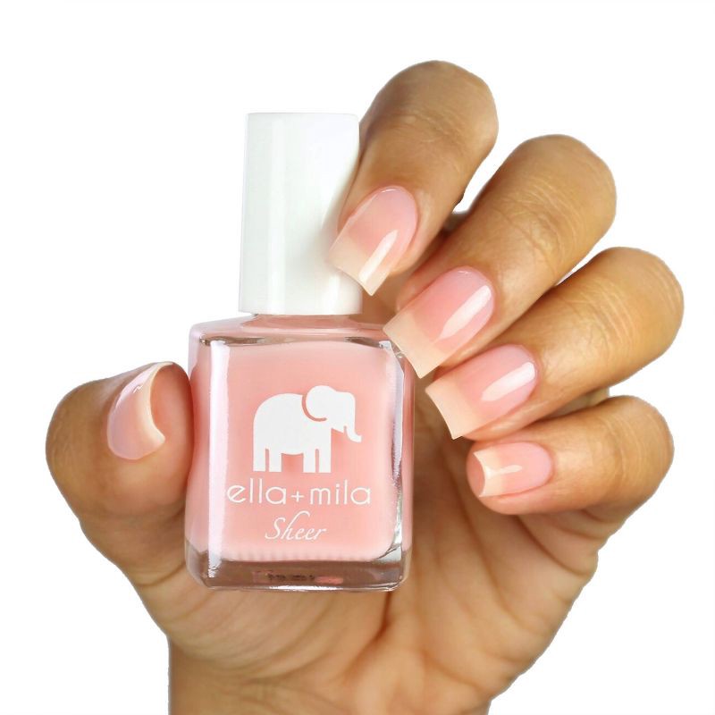 slide 3 of 3, ella+mila Sheer Nail Polish Collection - Pure - 0.45 fl oz, 0.45 fl oz