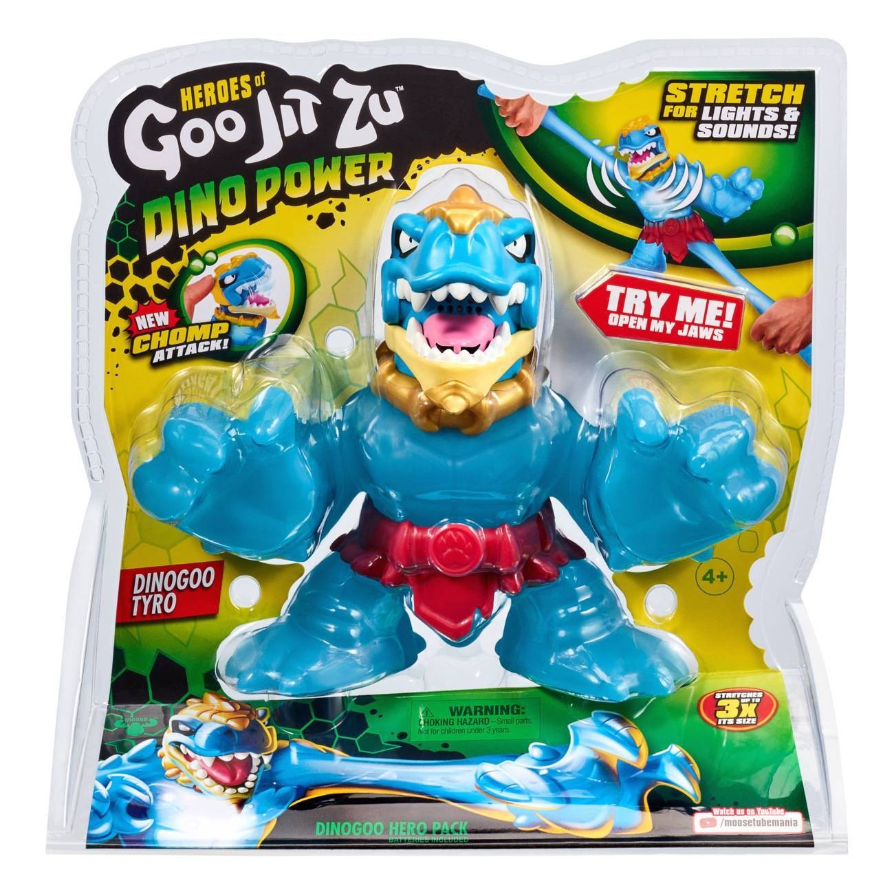 slide 1 of 6, Heroes of Goo Jit Zu Dino Power Dinogoo Hero Pack, 1 ct