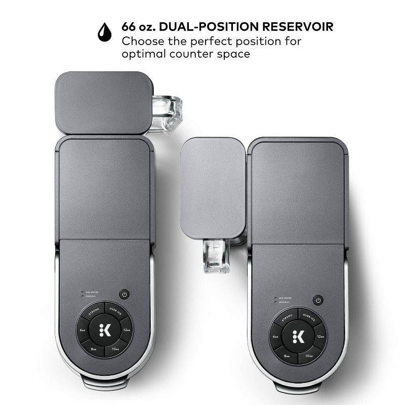 slide 8 of 13, Keurig K-Supreme Single-Serve K-Cup Pod Coffee Maker Gray: Automatic Shut-Off, Brews Iced Coffee, 66 oz Capacity, 66 oz