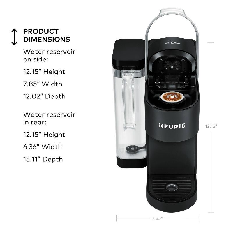 slide 5 of 9, Keurig K-Supreme Single-Serve K-Cup Pod Coffee Maker - Black: Automatic Shut-Off, Removable Reservoir, Brews Iced Coffee, 1 ct