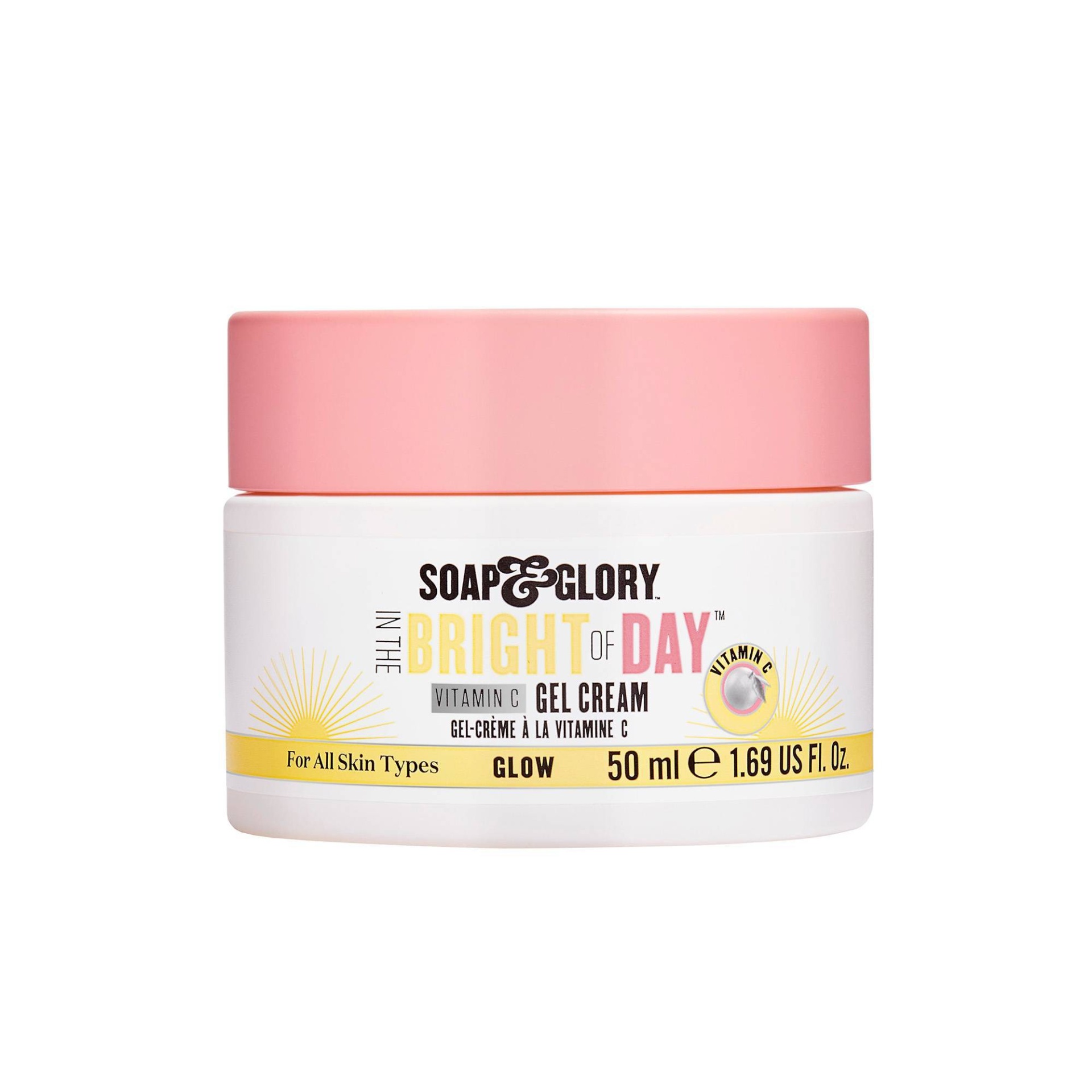 slide 1 of 11, Soap & Glory In The Bright of Day Vitamin C Gel Cream, 1.69 fl oz