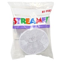 slide 3 of 5, Amscan Frosty White Streamer 1 ea, 1 ct