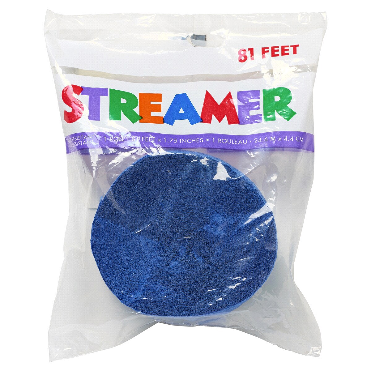 slide 2 of 2, AMERICAN GREETINGS Royal Blue Party Streamers, 81 Ft, 1 ct