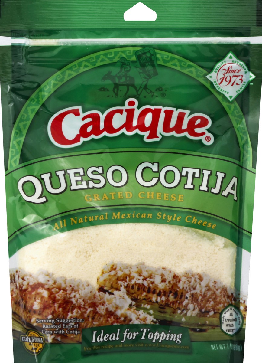 slide 5 of 7, Cacique Queso Cotija Grated Cheese, 7 oz