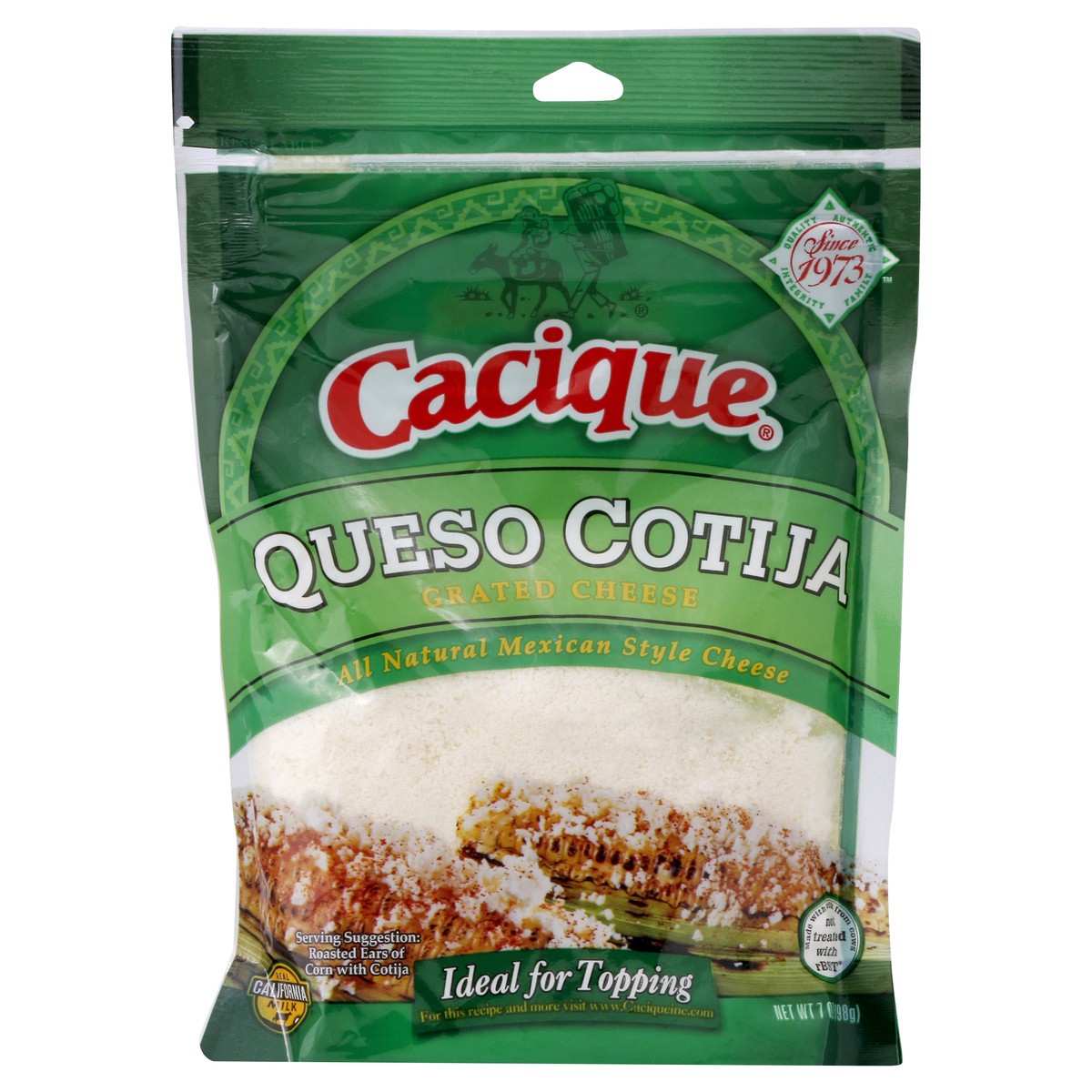 slide 7 of 7, Cacique Queso Cotija Grated Cheese, 7 oz