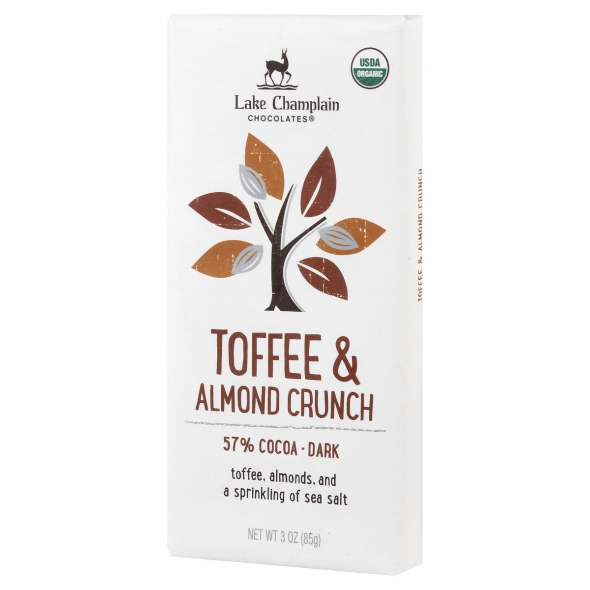 slide 4 of 9, Lake Champlain Chocolates 57% Cocoa Toffee & Almond Crunch Dark Chocolates 3 oz, 3 oz