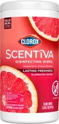 Clorox Scentiva Wipes, Bleach Free Cleaning Wipes, Grapefruit & Orange Blossom