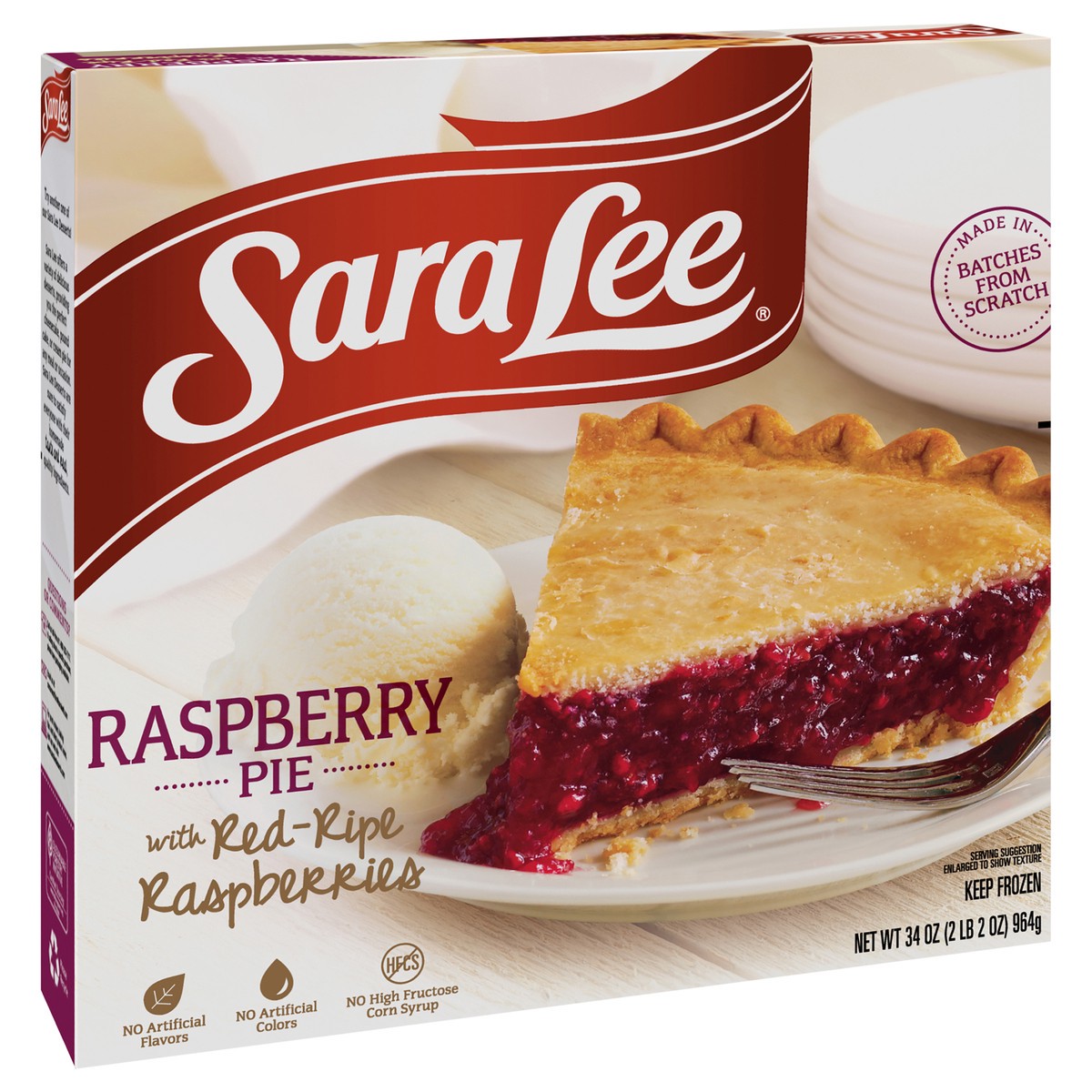 slide 12 of 14, Sara Lee Traditional Fruit Pie 9" Unbaked Raspberry 34oz, 34 oz