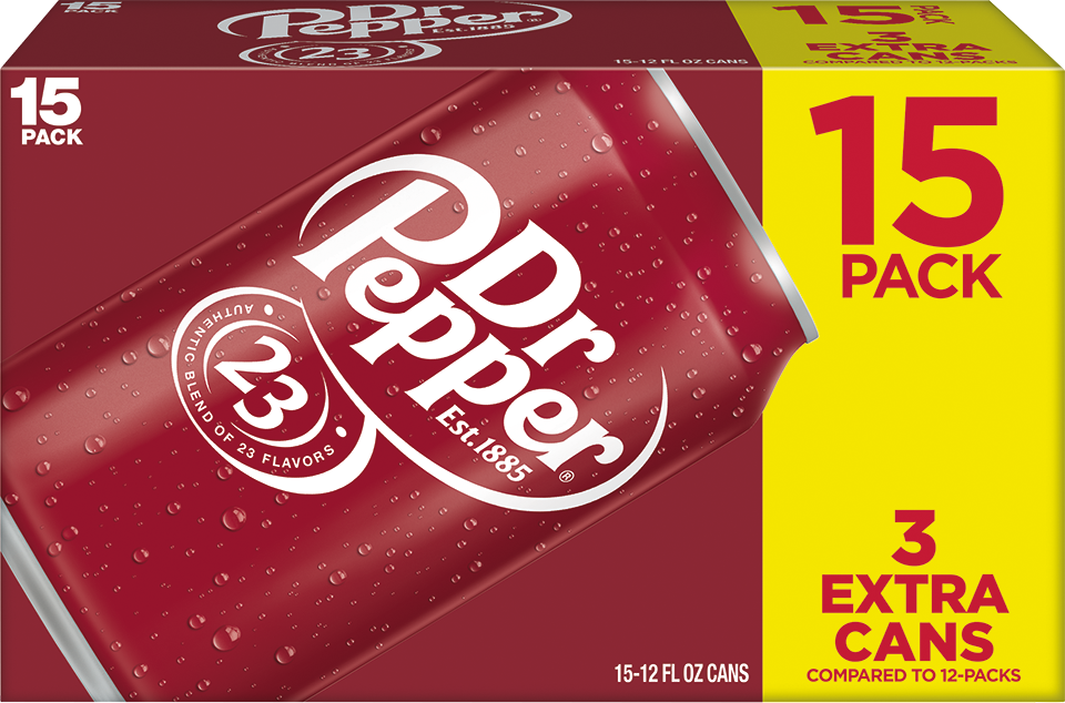 slide 2 of 2, Dr Pepper Soda- 15 ct, 15 ct; 12 oz