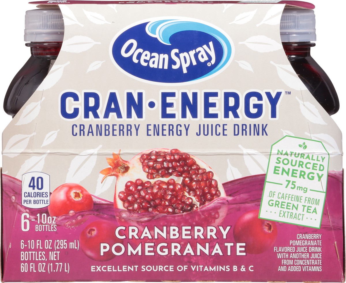 slide 5 of 13, Ocean Spray Cran-Energy Cranberry Energy Juice Drink 6 - 10 fl oz Bottles, 6 ct; 10 fl oz