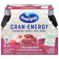 Ocean Spray Cran-Energy Cranberry Energy Juice Drink 6 - 10 fl oz Bottles