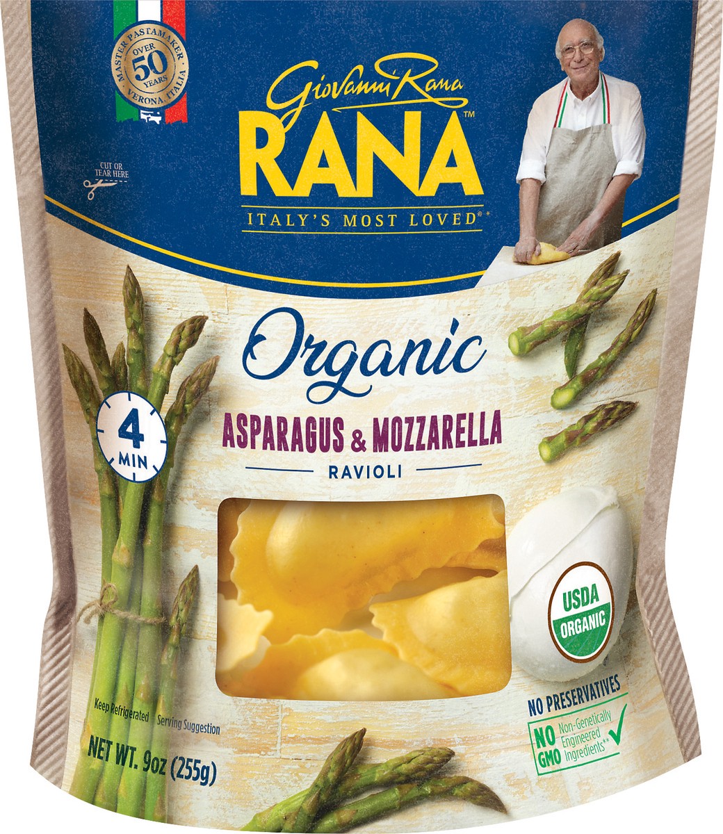 slide 7 of 9, Rana Organic Asparagus & Mozzarella Ravioli, 9 oz