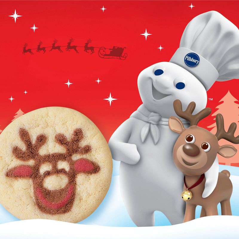 slide 2 of 8, Pillsbury Ready-to-Bake Reindeer Shape Sugar Cookie Dough - 9.1oz/20ct, 9.1 oz, 20 ct