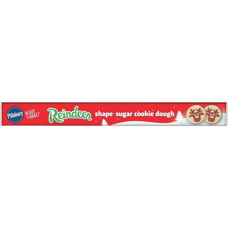 slide 7 of 8, Pillsbury Ready-to-Bake Reindeer Shape Sugar Cookie Dough - 9.1oz/20ct, 9.1 oz, 20 ct