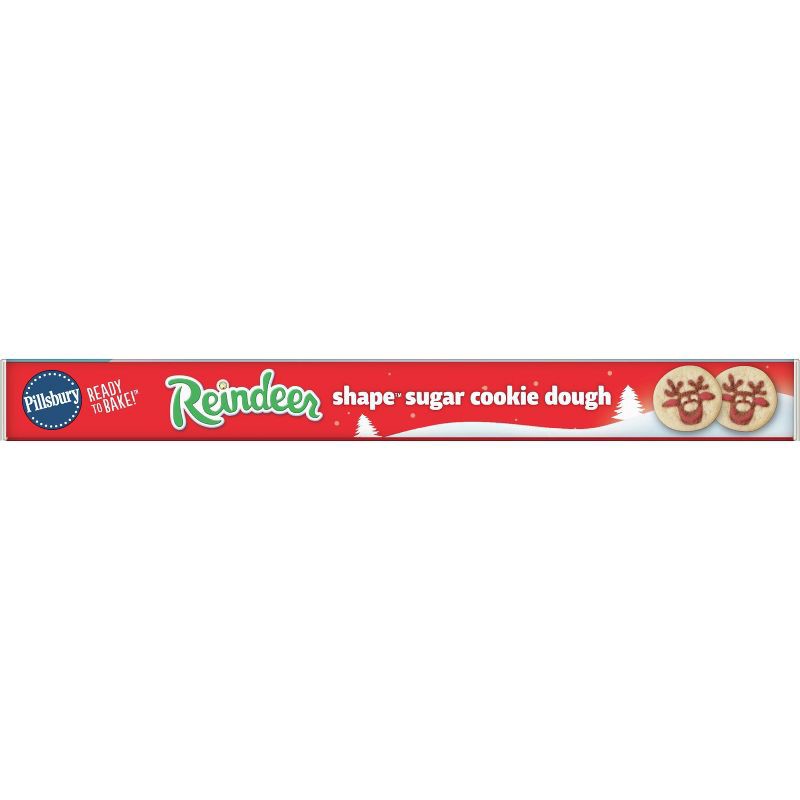 slide 8 of 8, Pillsbury Ready-to-Bake Reindeer Shape Sugar Cookie Dough - 9.1oz/20ct, 9.1 oz, 20 ct