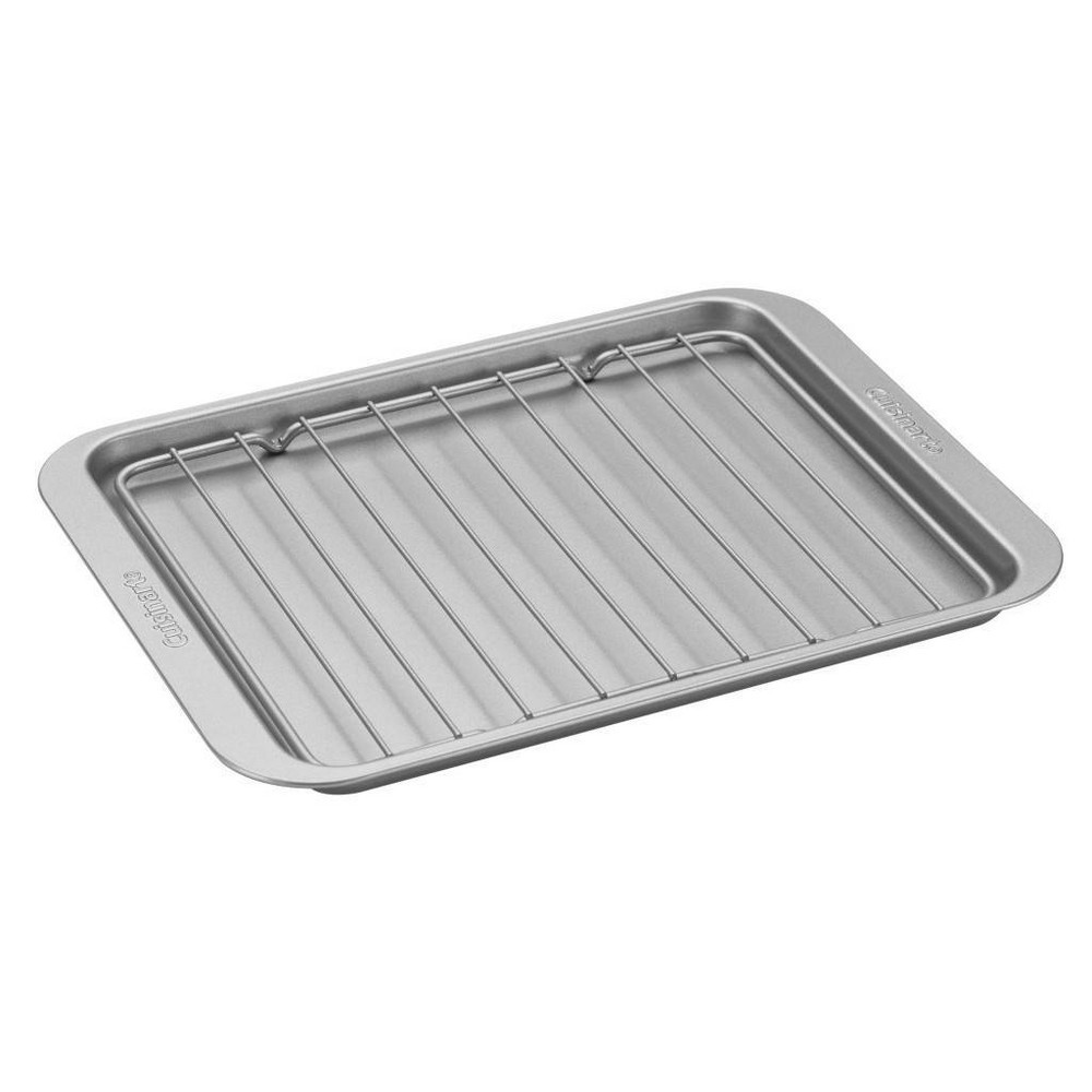 slide 2 of 4, Cuisinart Chef's Classic Non-Stick Toaster Oven Broiler Pan with Rack AMB-TOBPRKT, 1 ct