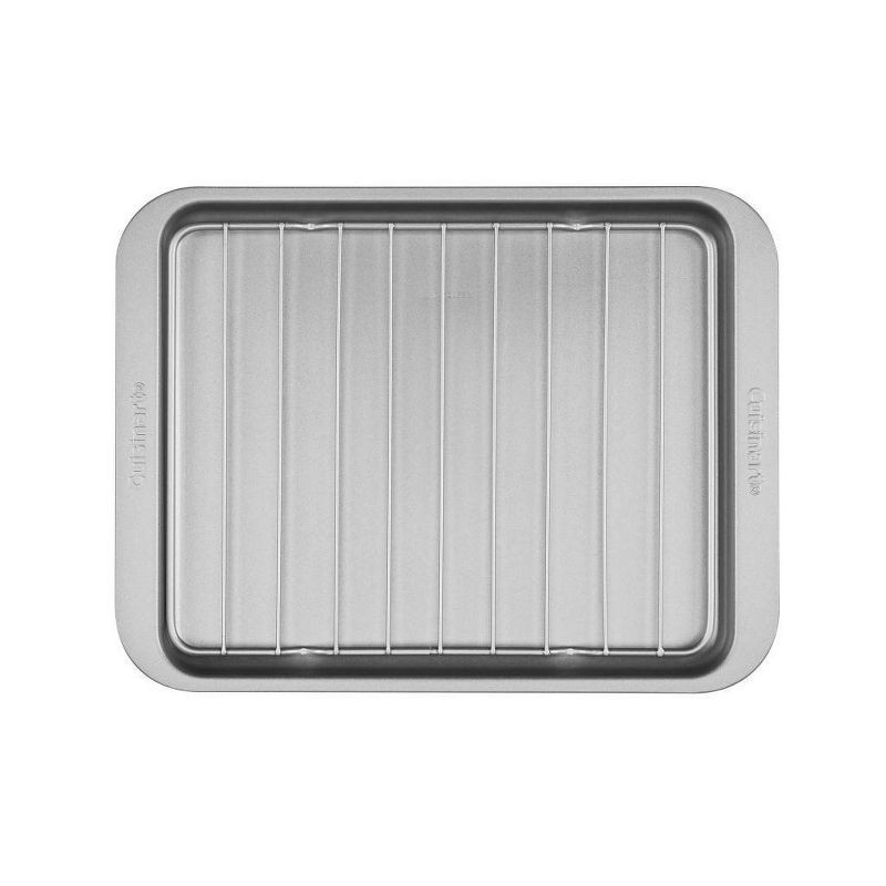 slide 1 of 1, Cuisinart Chef's Classic Non-Stick Toaster Oven Broiler Pan with Rack AMB-TOBPRKT, 1 ct