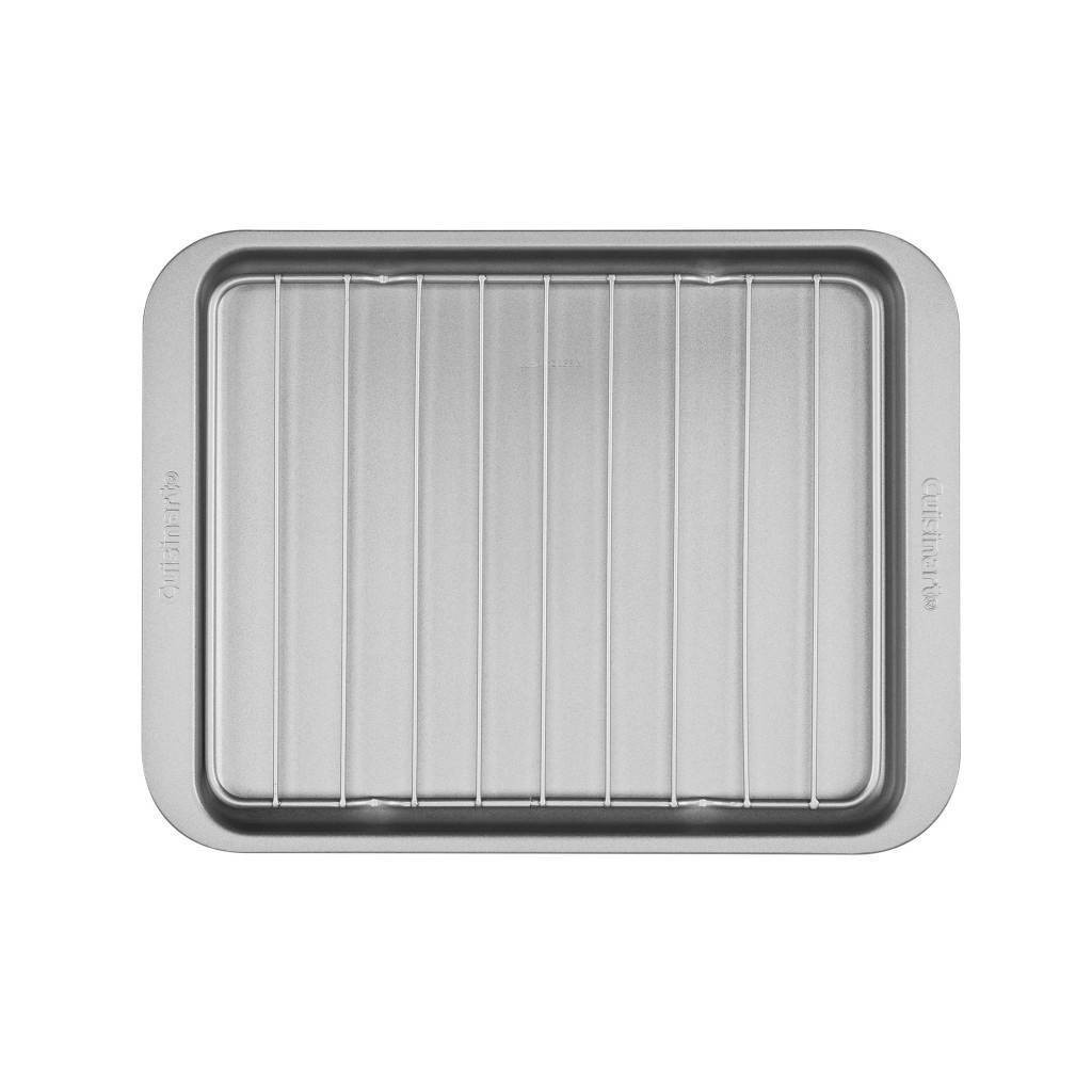 slide 1 of 4, Cuisinart Chef's Classic Non-Stick Toaster Oven Broiler Pan with Rack AMB-TOBPRKT, 1 ct