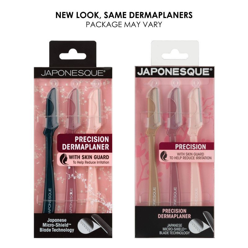 slide 3 of 11, JAPONESQUE Precision Dermaplaner Facial Brush Razors - 3ct, 3 ct
