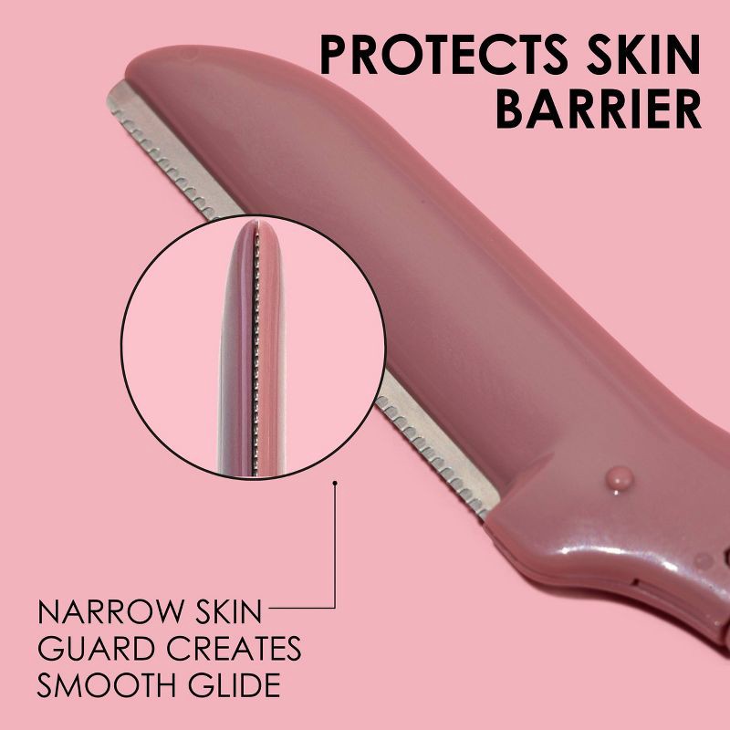 slide 7 of 11, JAPONESQUE Precision Dermaplaner Facial Brush Razors - 3ct, 3 ct