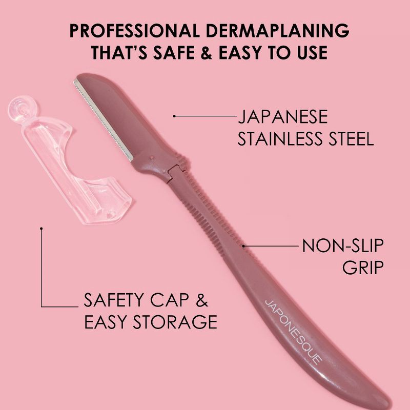 slide 9 of 11, JAPONESQUE Precision Dermaplaner Facial Brush Razors - 3ct, 3 ct