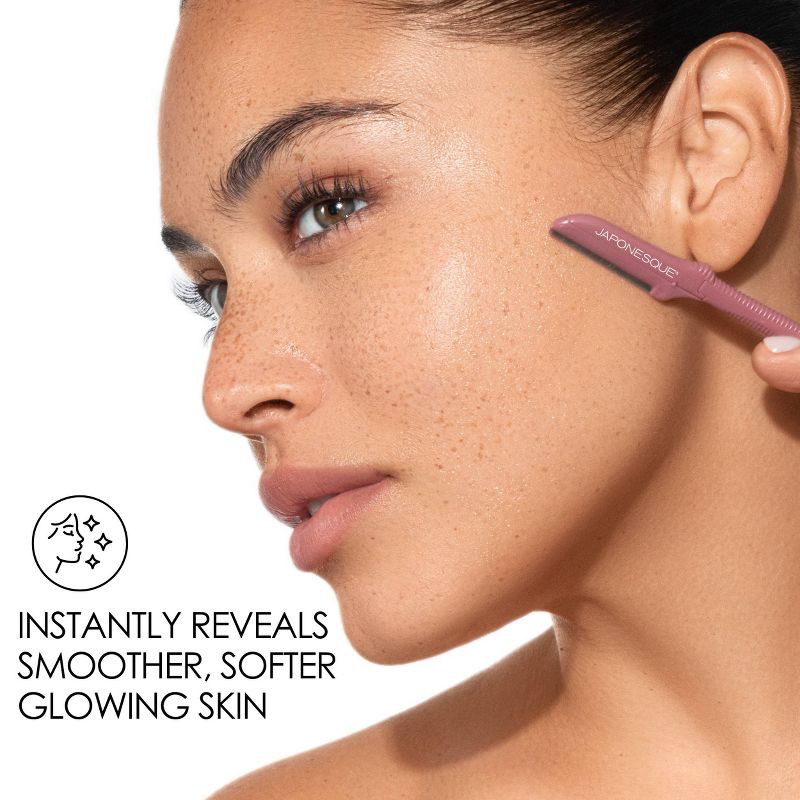 slide 10 of 11, JAPONESQUE Precision Dermaplaner Facial Brush Razors - 3ct, 3 ct