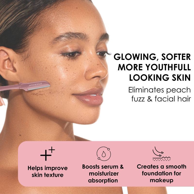 slide 11 of 11, JAPONESQUE Precision Dermaplaner Facial Brush Razors - 3ct, 3 ct