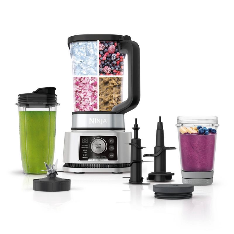 slide 1 of 1, Ninja Foodi Power Blender & Processor System with Smoothie Bowl Maker and Nutrient Extractor + 4in1 Blender + Preset, 1 ct