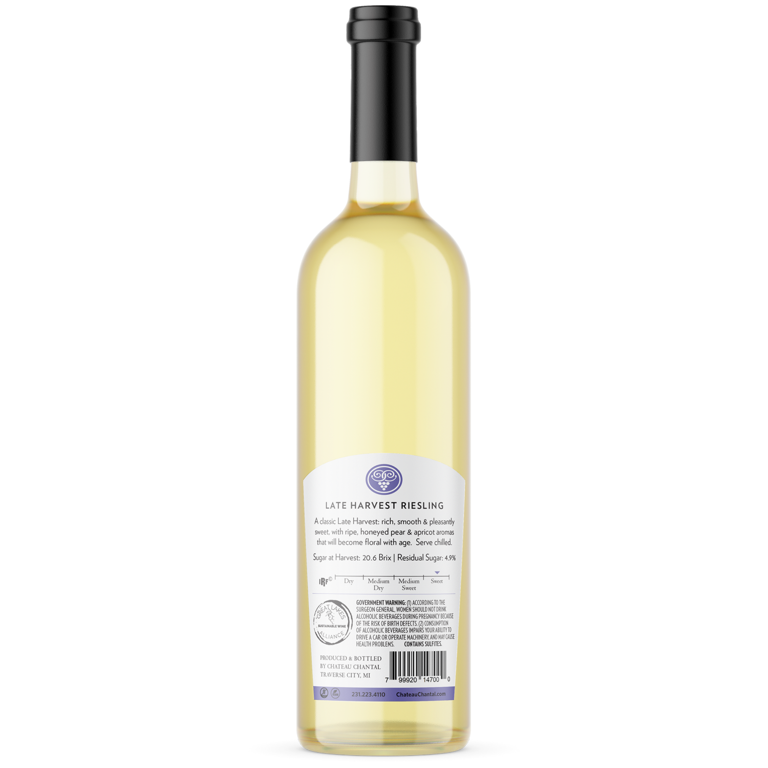 slide 2 of 2, Chateau Chantal Late Harvest Riesling Wine, 750 ml